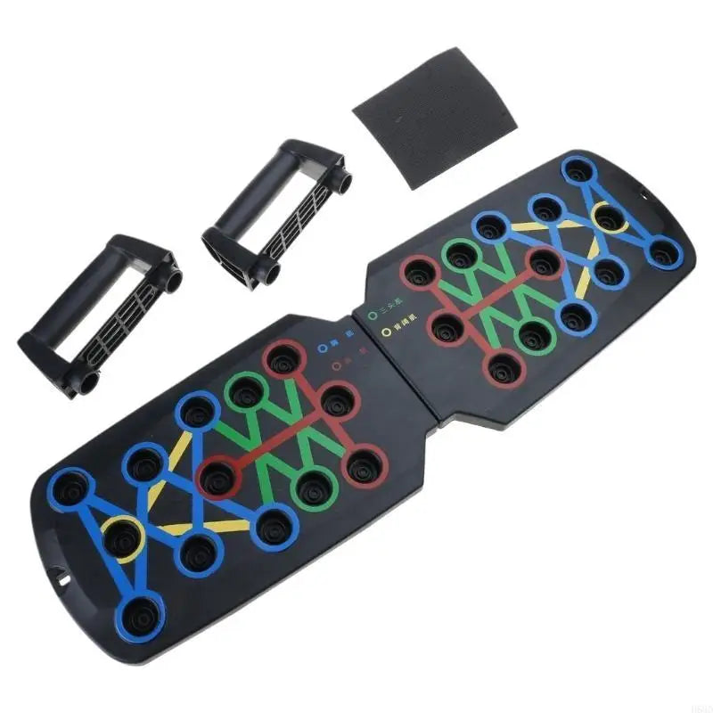 Pushup Stands Exercise Board Muscle Board for Home, Push Up Boards Multifunctional Foldable Fitness Workout Push up Tool