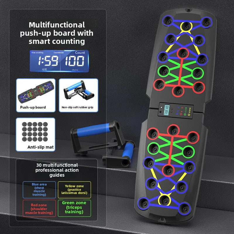 Portable Multifunctional Push Up Board for Home Chest Abdominal Training Mens Fitness Equipment Cross Border Wholesale