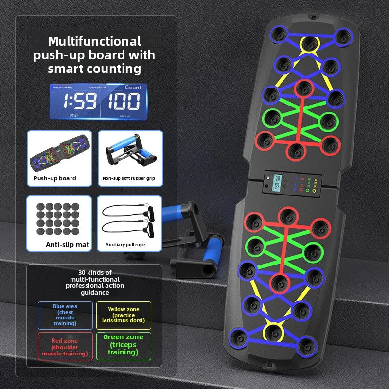 Portable Multifunctional Push Up Board for Home Chest Abdominal Training Mens Fitness Equipment Cross Border Wholesale