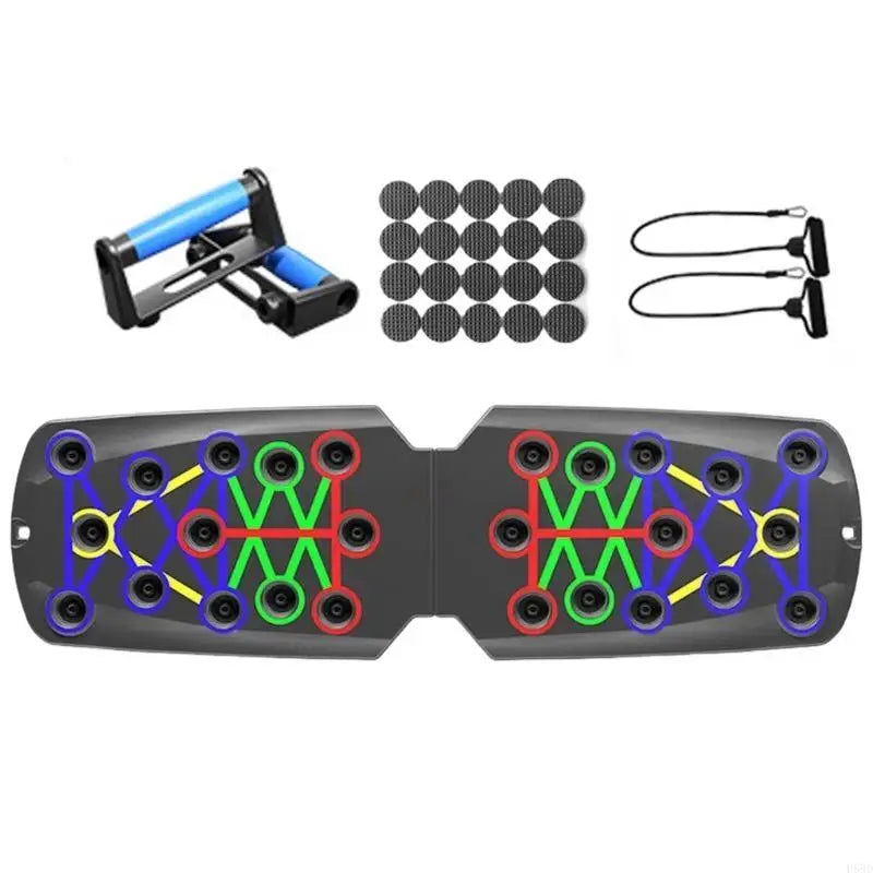 Pushup Stands Exercise Board Muscle Board for Home, Push Up Boards Multifunctional Foldable Fitness Workout Push up Tool