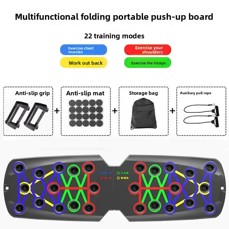 Portable Multifunctional Push Up Board for Home Chest Abdominal Training Mens Fitness Equipment Cross Border Wholesale