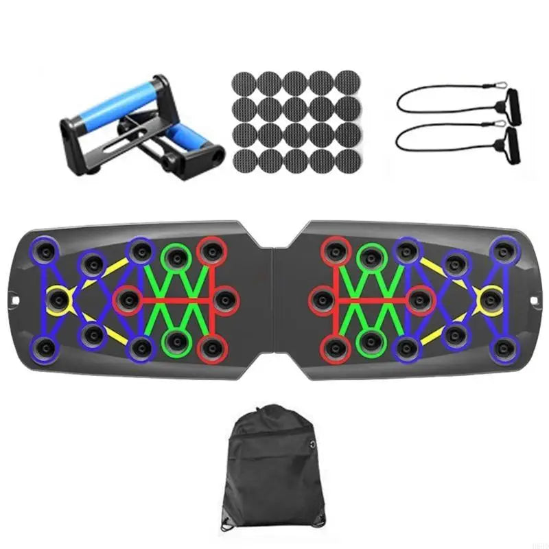 Pushup Stands Exercise Board Muscle Board for Home, Push Up Boards Multifunctional Foldable Fitness Workout Push up Tool