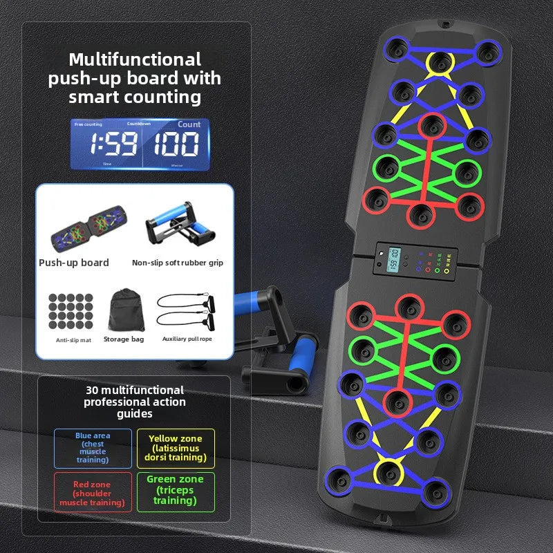 Portable Multifunctional Push Up Board for Home Chest Abdominal Training Mens Fitness Equipment Cross Border Wholesale