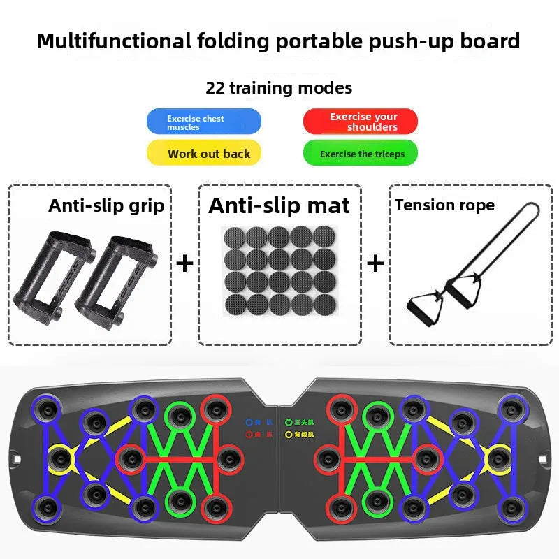 Portable Multifunctional Push Up Board for Home Chest Abdominal Training Mens Fitness Equipment Cross Border Wholesale