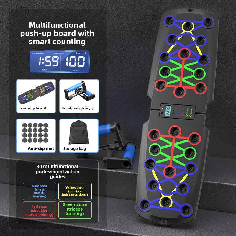 Portable Multifunctional Push Up Board for Home Chest Abdominal Training Mens Fitness Equipment Cross Border Wholesale